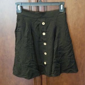 You Sassy Thing Black Skater Skirt sz Sm XS